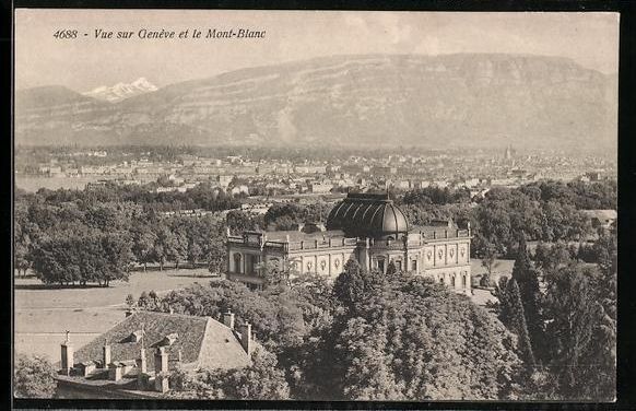 Cartoline postali: Genève, Vue générale et le Mont-Blanc – Usato da Berlin venduto da bartko-reher