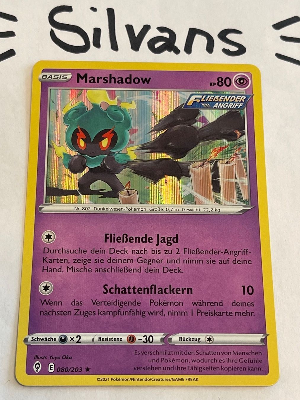 Pokémon Carte collezionabili: Marshadow Holo 080/203 Drachenwandel DE – Nuovo (secondo la descrizione) da Wil SG venduto da Silvans