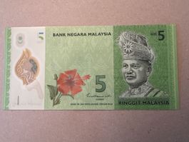 MALAYSIA, 5 Ringgit UNZ Top