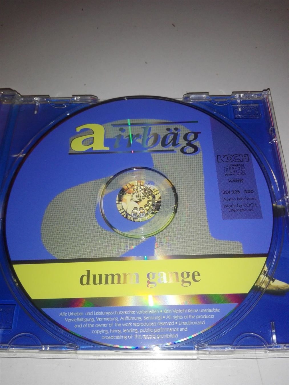 CD: Airbäg - dumm gange                                  © '1998 – Usato da St.Gallen venduto da elk2023 2
