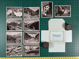 Pontresina, altes Souvenir Photo Mäppchen, Engadin