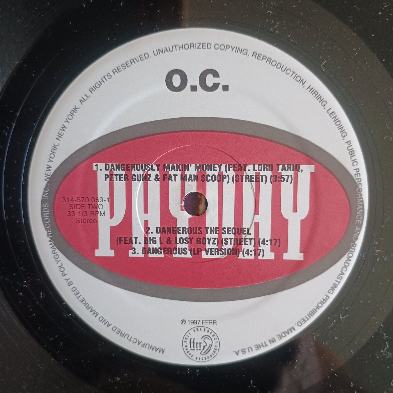 Dischi in vinile: O.C.-Can't Go Wrong/Dangerous 12" US-1997 1st PRESS VG++/VG – Usato da münchenstein venduto da karl_heinz_krasser 3