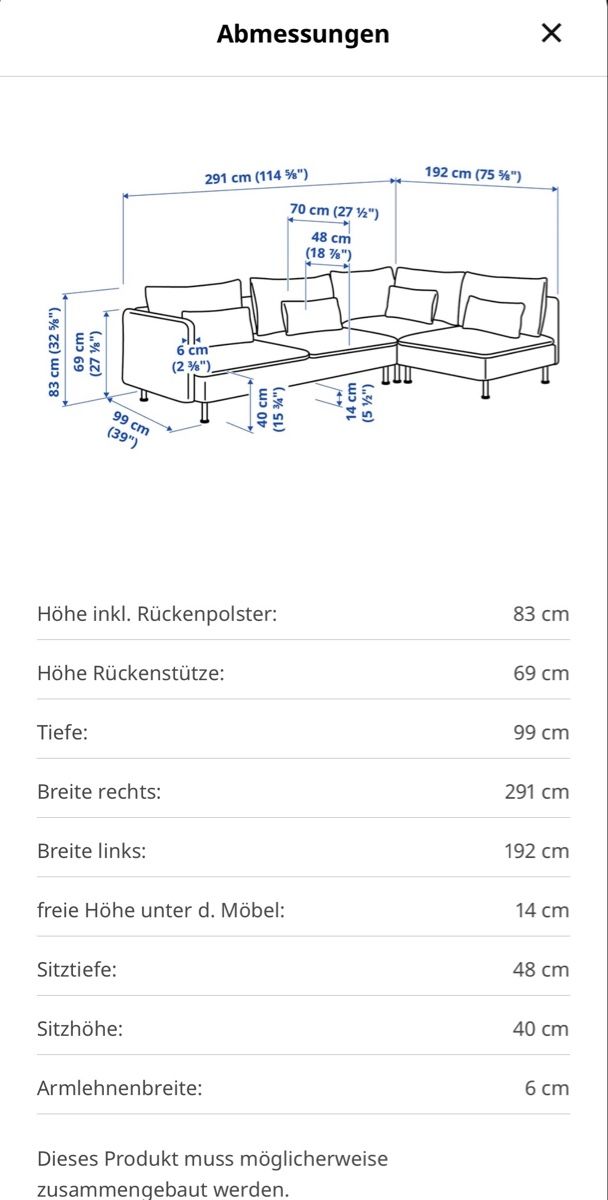 Ikea Divani: Ikea Söderhamn Ecksofa, 4-Sitze – Usato da Bern venduto da JoMM 3