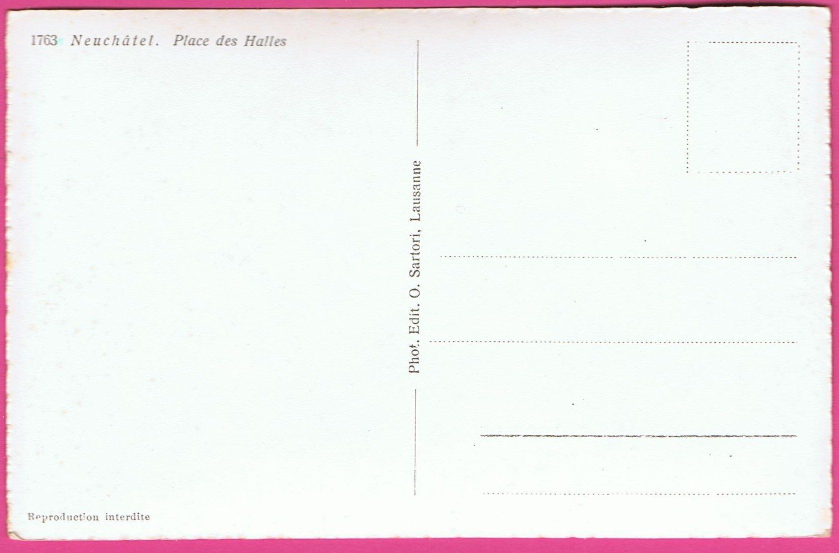 Cartoline postali: Neuchâtel Place des Halles – Usato da Einsiedeln venduto da dillie 1