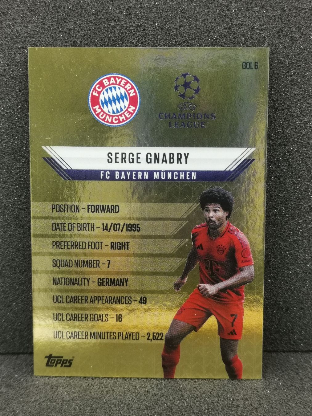 Match attax 2024 /25 Extra Serge Gnabry Gold Edge (Gebraucht) in ...