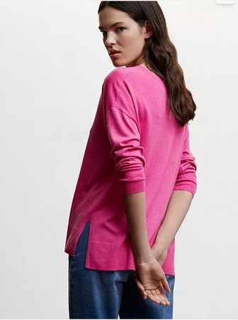 Mango Strickpullover, Strick Shirt Pink, Grösse M, neuwertig