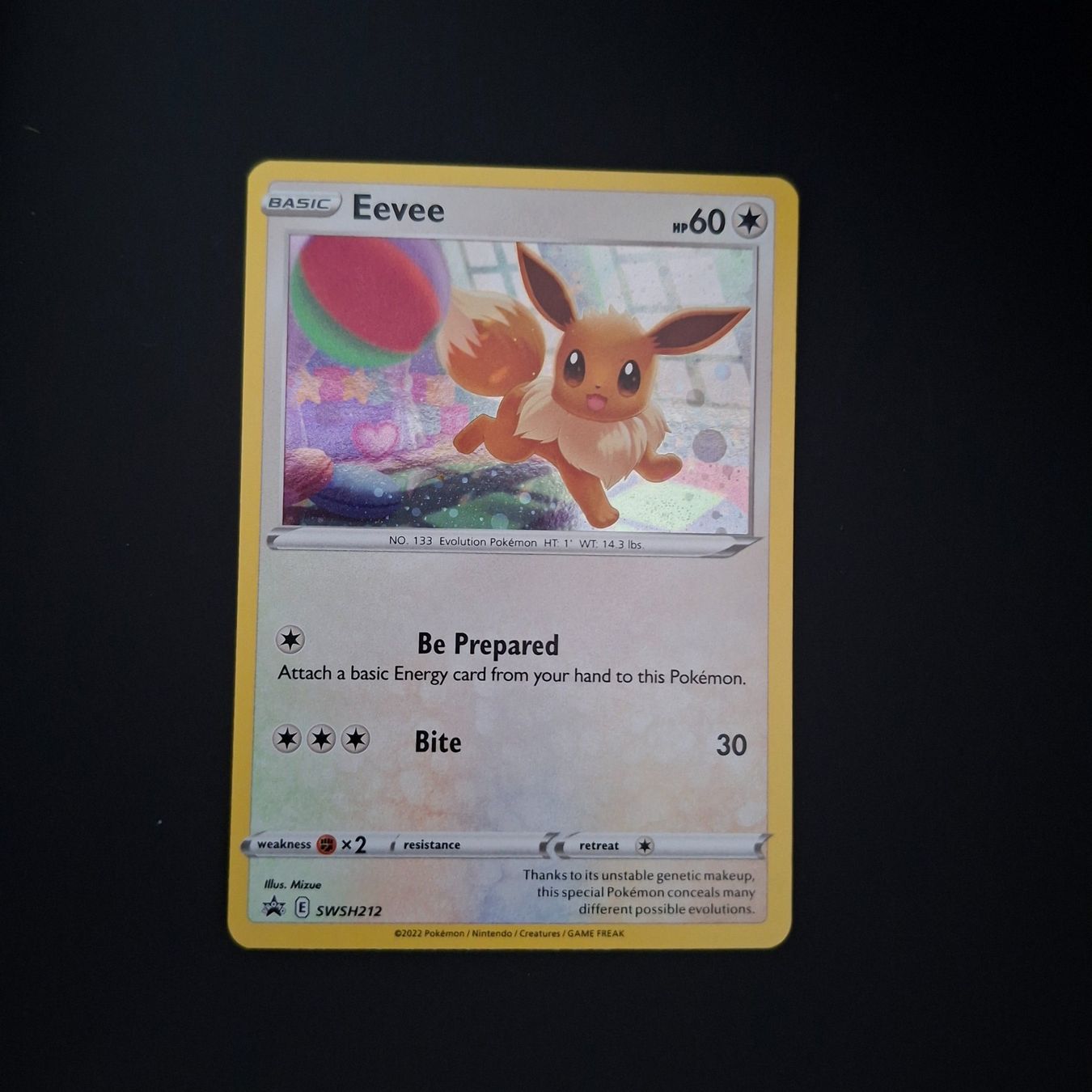 Pokémon Sammelbilder & Trading cards: EEVEE Holo SWSH212 EN – Gebraucht aus Biasca von Sara_Poke123