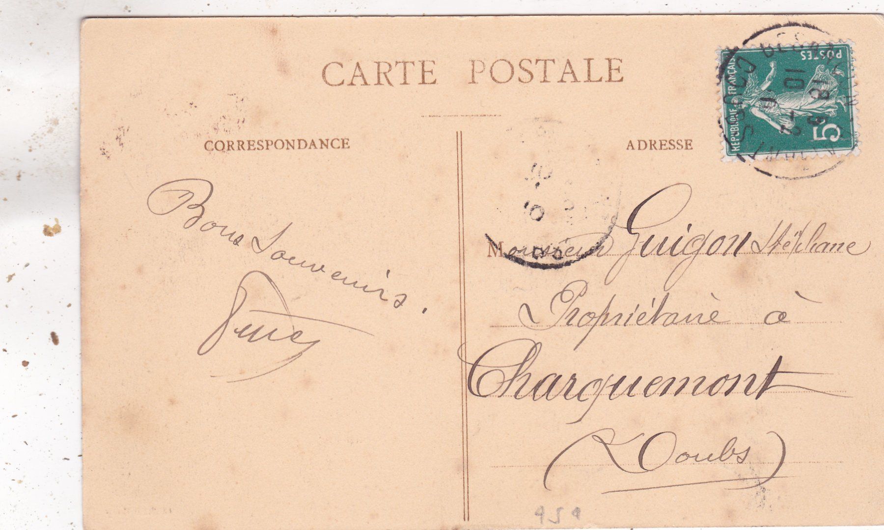 Cartoline postali: Frankreich Besancon Le Doubs – Usato da Herisau venduto da Lisegrat2008 1