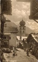 Curaglia  GR  -   Dorfstrasse /  Dorfleben