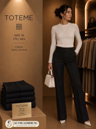 TOTEME Tailored Trousers – Schwarz – Gr. 36 