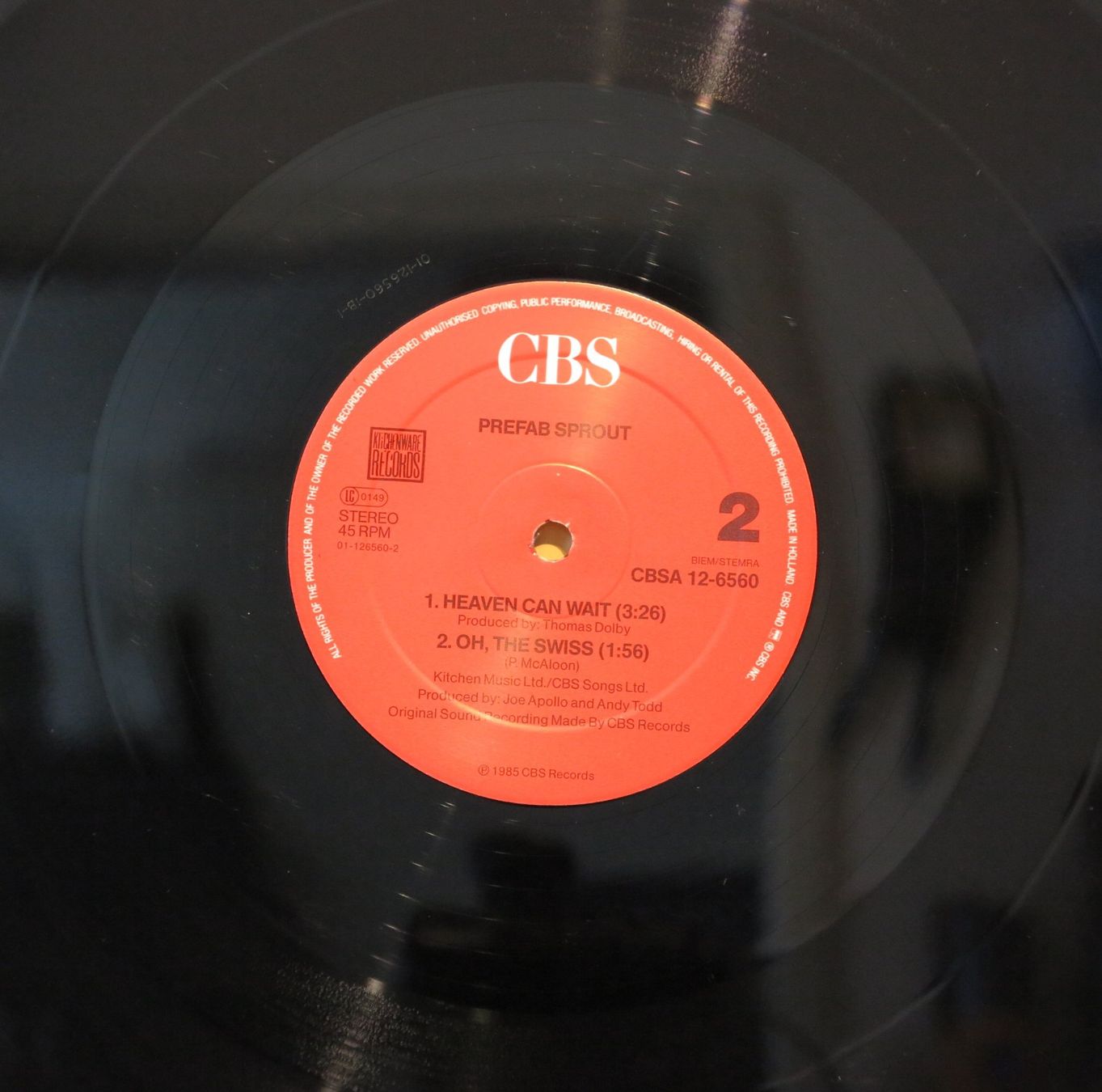 Dischi in vinile: Prefab Sprout - Appetite / Maxi Single- 45 RPM / LP – Usato da Zürich venduto da Naim60 3