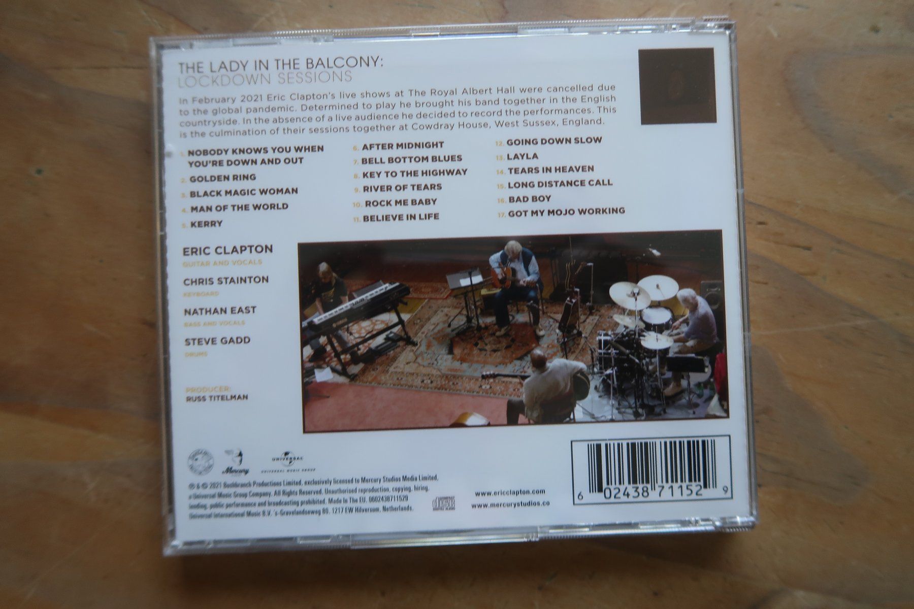 CDs: ERIC CLAPTON - THE LADY ON THE BALCONY - CD – D'occasion à Basel par Patiscat 1