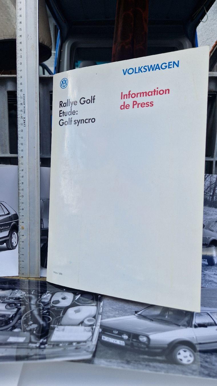 VW Dokumente: Information de Press. Golf Rallye. – Gebraucht aus Wetzikon ZH von Oldieslover