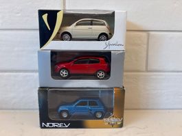 Lot de 3 miniatures Norev, Vw Golf, Lancia Ypsilon, R5 Turbo
