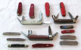 LOT 15 ST. TASCHENMESSER SACKMESSER VICTORINOX UND ANDERE