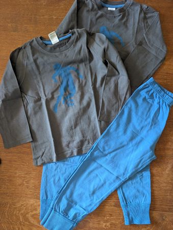 Zwilling Pyjama Set 2tlg., lang, Sanetta Gr 104, Fussball