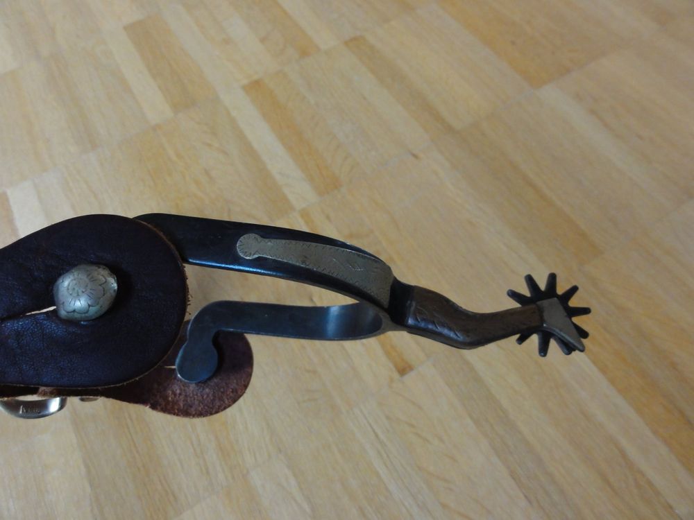 2x Pferdesporen Western Style - Vintage Bronze Sporen Mit Drehbarem Zahnrad