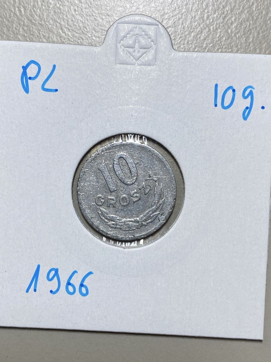 Alle Münzen: Pologne - 10 Groszy - 1966 – Gebraucht aus Payerne von Mike1682