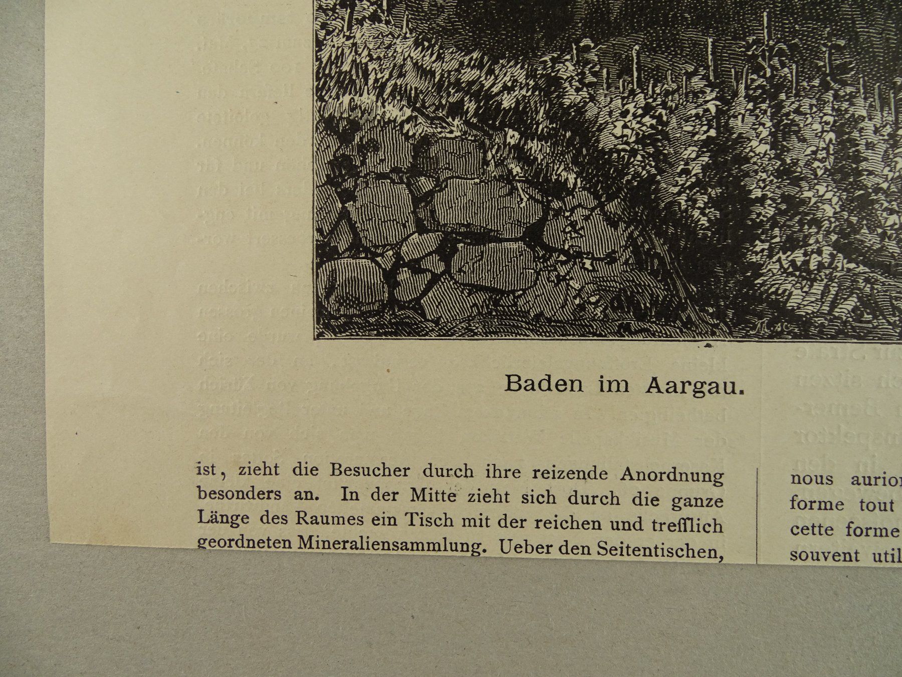 Stiche: BADEN IM AARGAU, HOLZSTICH 1883 – Gebraucht aus Grüningen von Kartensammler 3