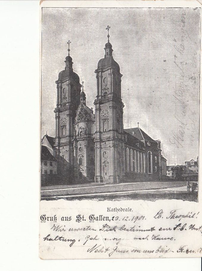 Cartoline postali: St. Gallen 1901 – Usato da Bürglen TG venduto da StampGraf