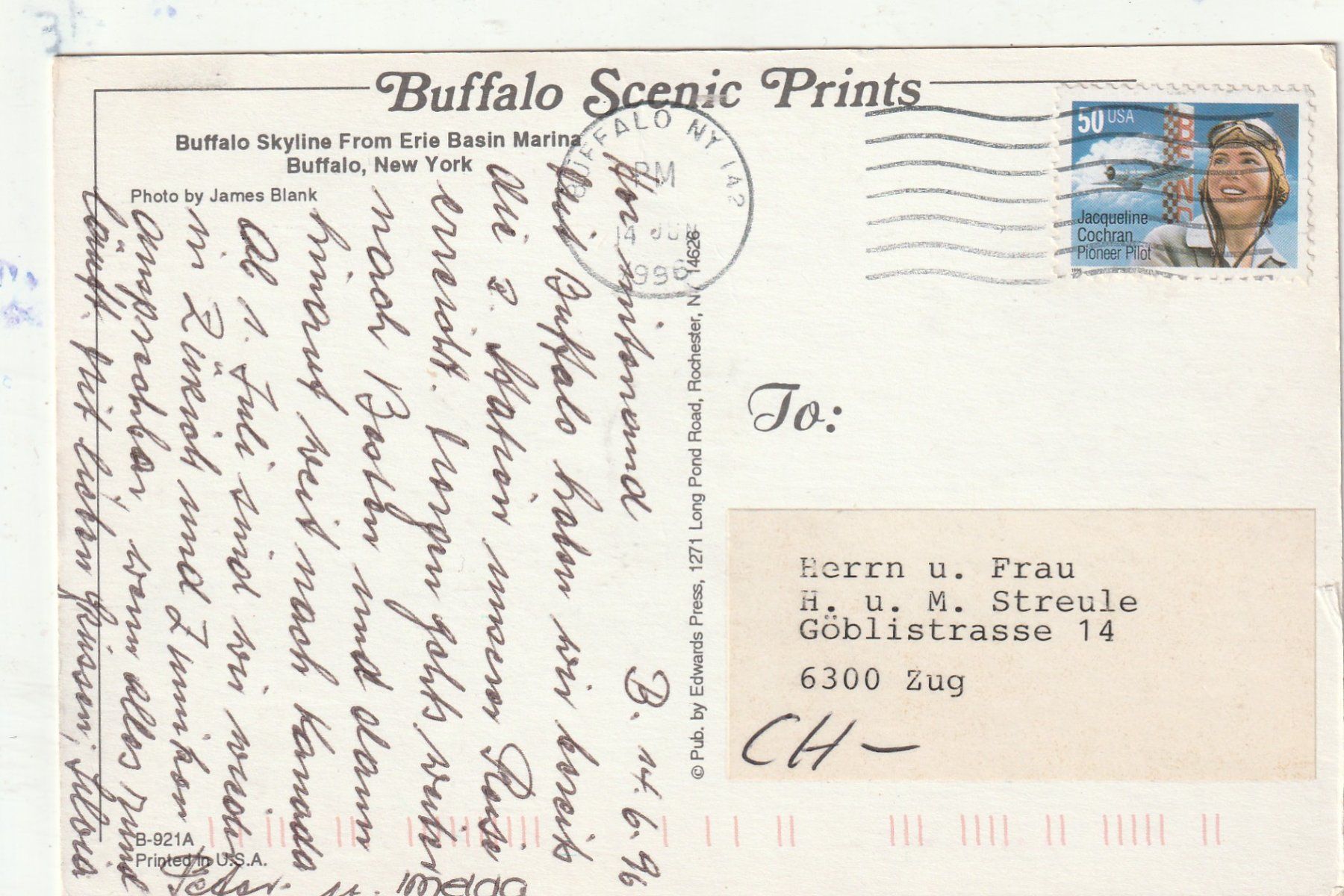Cartoline postali: 4 Karten  New York – Usato da Lumbrein venduto da made02 1