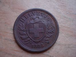 (W5) 2 Rappen 1883