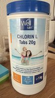 Wellsan Chlorin L Tabs 20 g + Dosierschwimmer  fast voll
