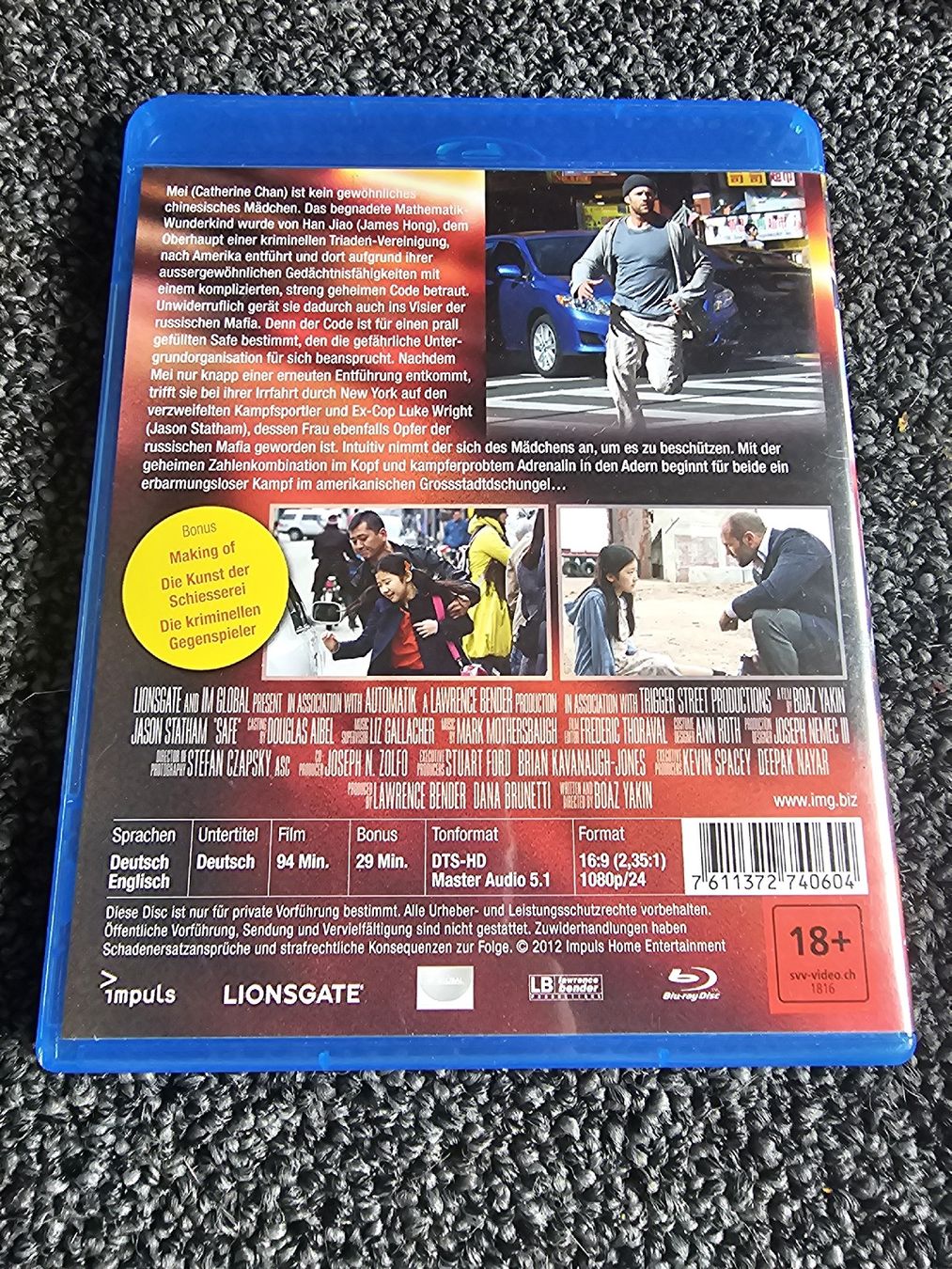 Tutti i DVDs: Safe - Blu-Ray  – Usato da Ruswil venduto da jan_bxl5 1