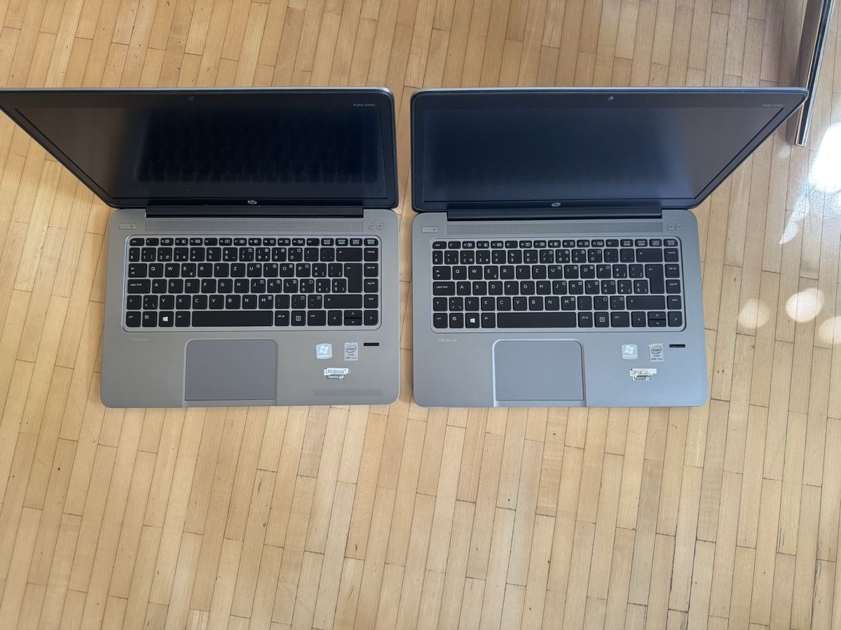 Hewlett Packard Portables: 2× HP EliteBook Folio 1040 G1 – Défectueux à Adliswil par Busys