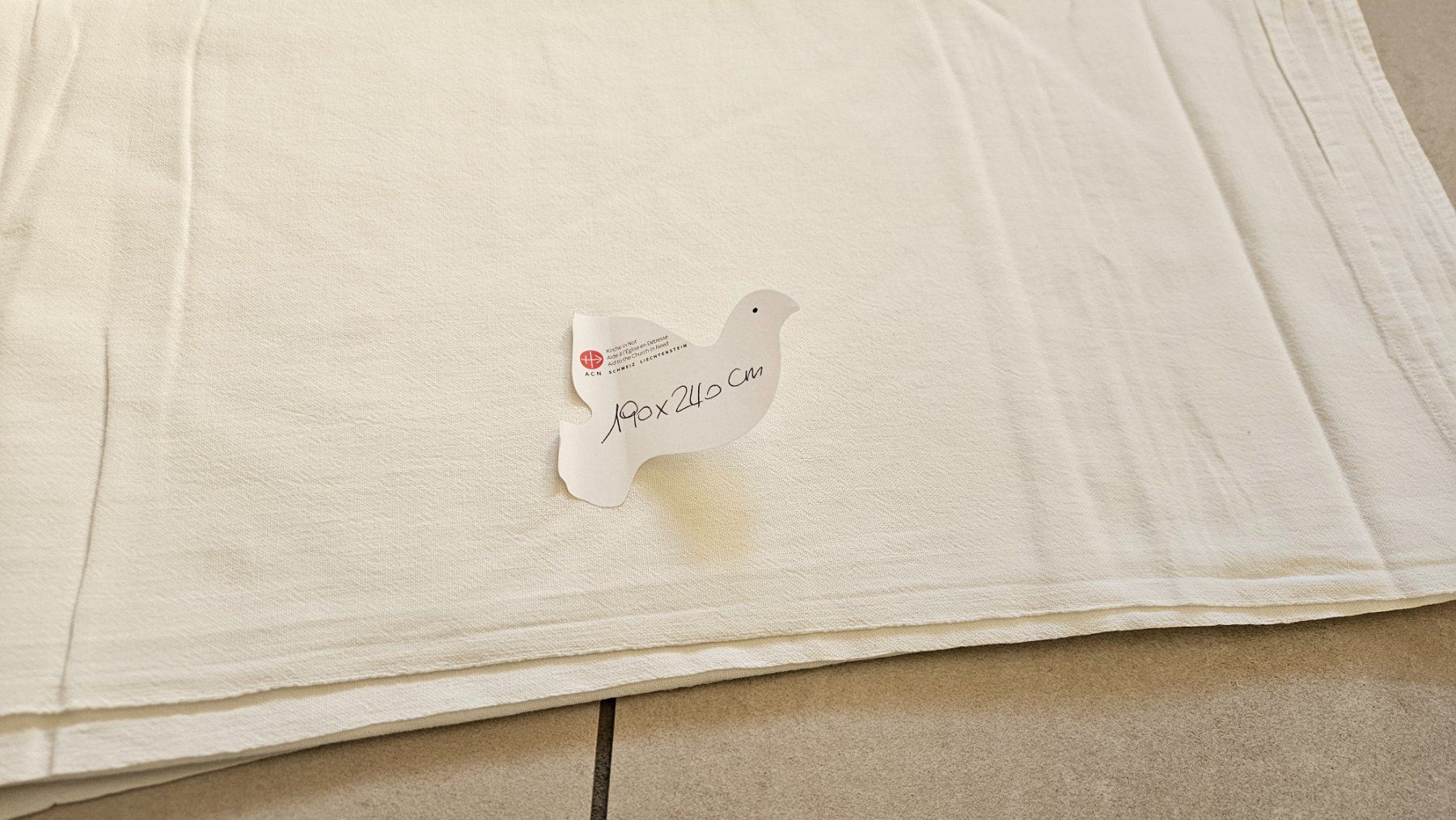 Bettwäsche: Lenzuolo bianco 190x240 cm – Gebraucht aus Melano von H-Sara 1