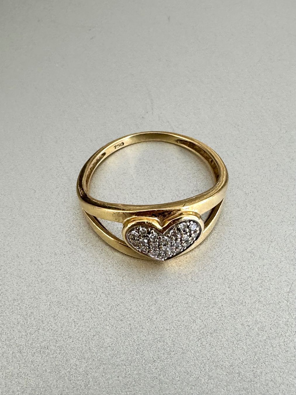 Anelli: Vintage 18K Gold Ring: 55-56 – Usato da Onex venduto da Antiqueshow 1
