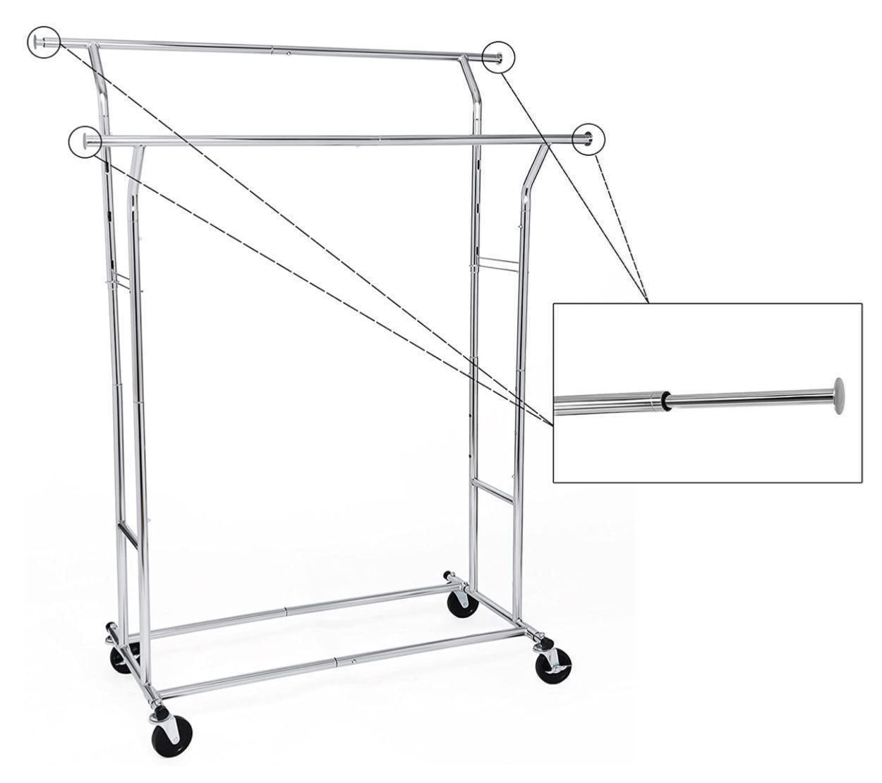 Porte manteau: Schwerlast Kleiderständer aus Metall – Neuf avec emballage d'origine à Bülach par StoreInShop.com 4