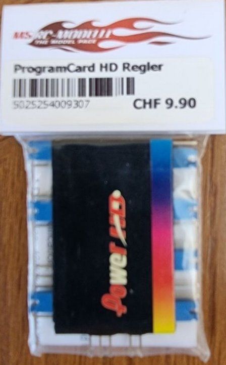 Modellismo RC: Program Card power HD Regler – Nuovo e nell'imballaggio originale da Trélex venduto da Arnaudyak