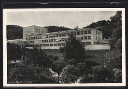 AK Baden, Ansicht Bezirksschulhaus, 1932