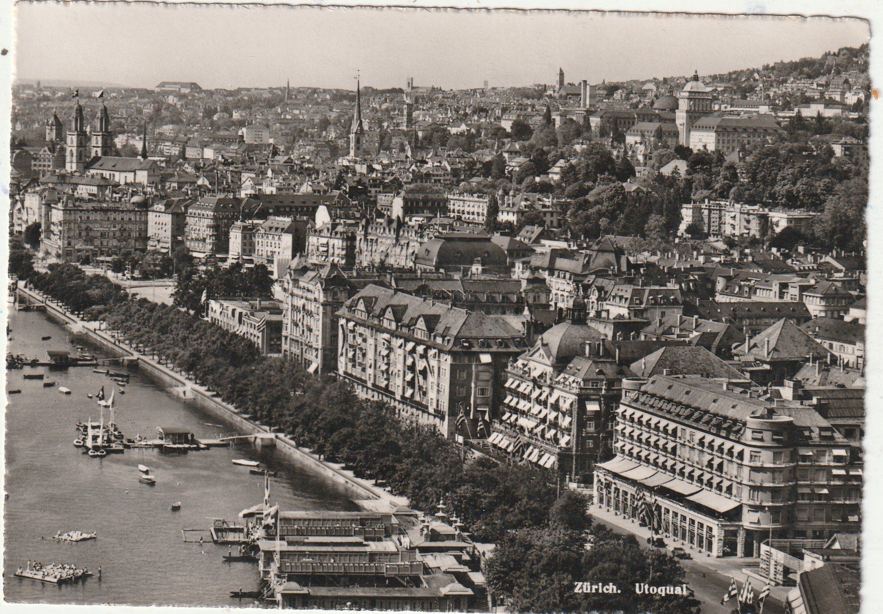 Cartoline postali: Zürich Utoquai – Usato da Lumbrein venduto da made02