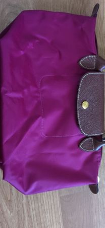 Gebrauchte Longchamp Tasche, Farbe Brombeere