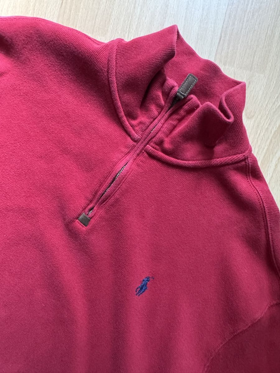 Ralph Lauren Maglioni & Felpe: Pull-over Ralph Lauren rouge col demi-zip, taille L – Nuovo (secondo la descrizione) da Lausanne venduto da nao_5wpd 2