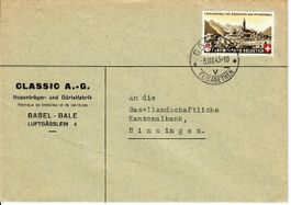 Brief, Gürtelfabrik Basel 1943