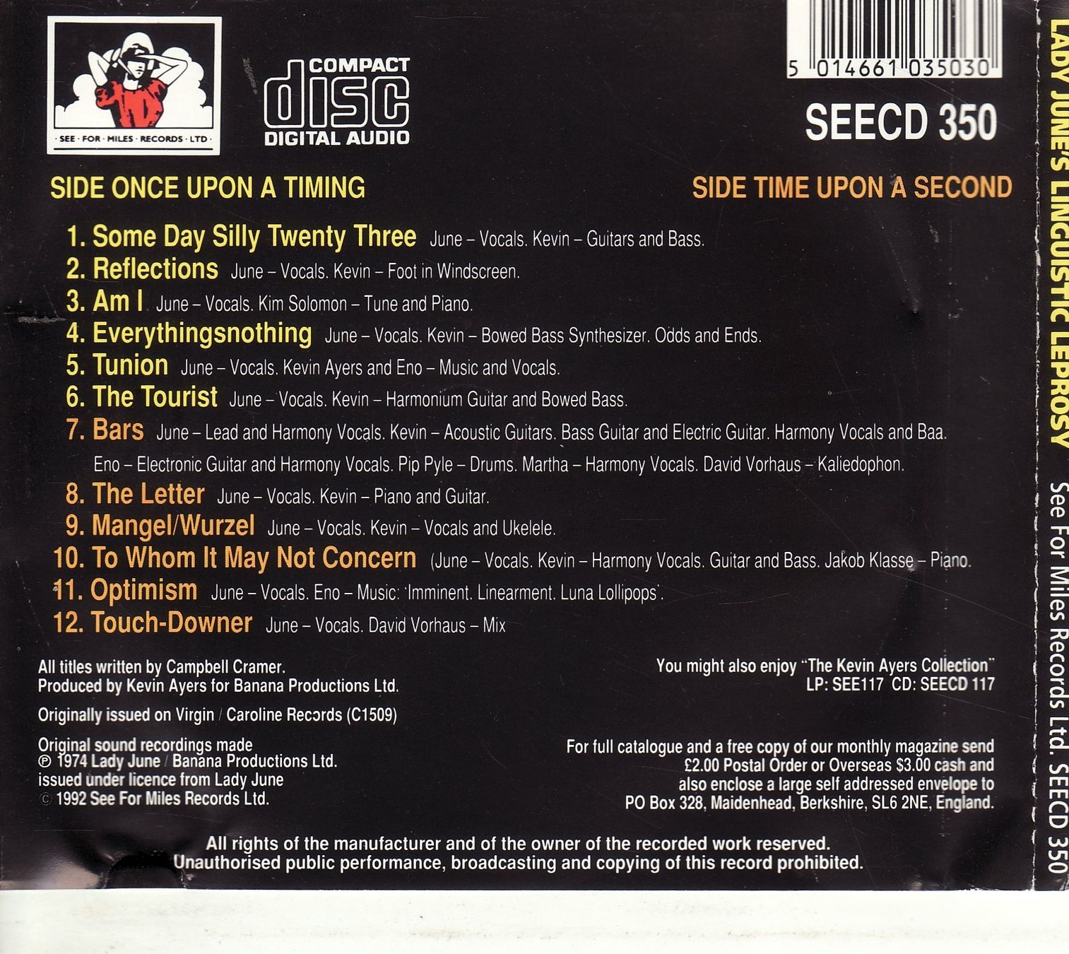 CD: Lady June's Linguistic Leprosy – Usato da Boussens venduto da catfood01 1