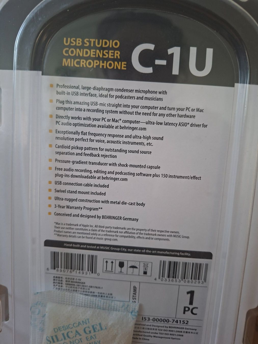 Behringer Mikrofone: Behringer C-1U USB Studio Kondensatormikrofon neu – Gebraucht aus Olten von Mezopotamya 1