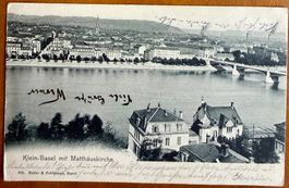 Klein  Basel mit Matthäuskirche 1904