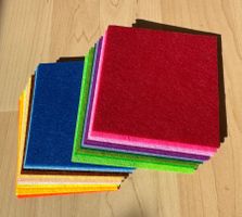 Filz  neu. 21 Stk 10x10cm  zum Basteln  für Allerlei