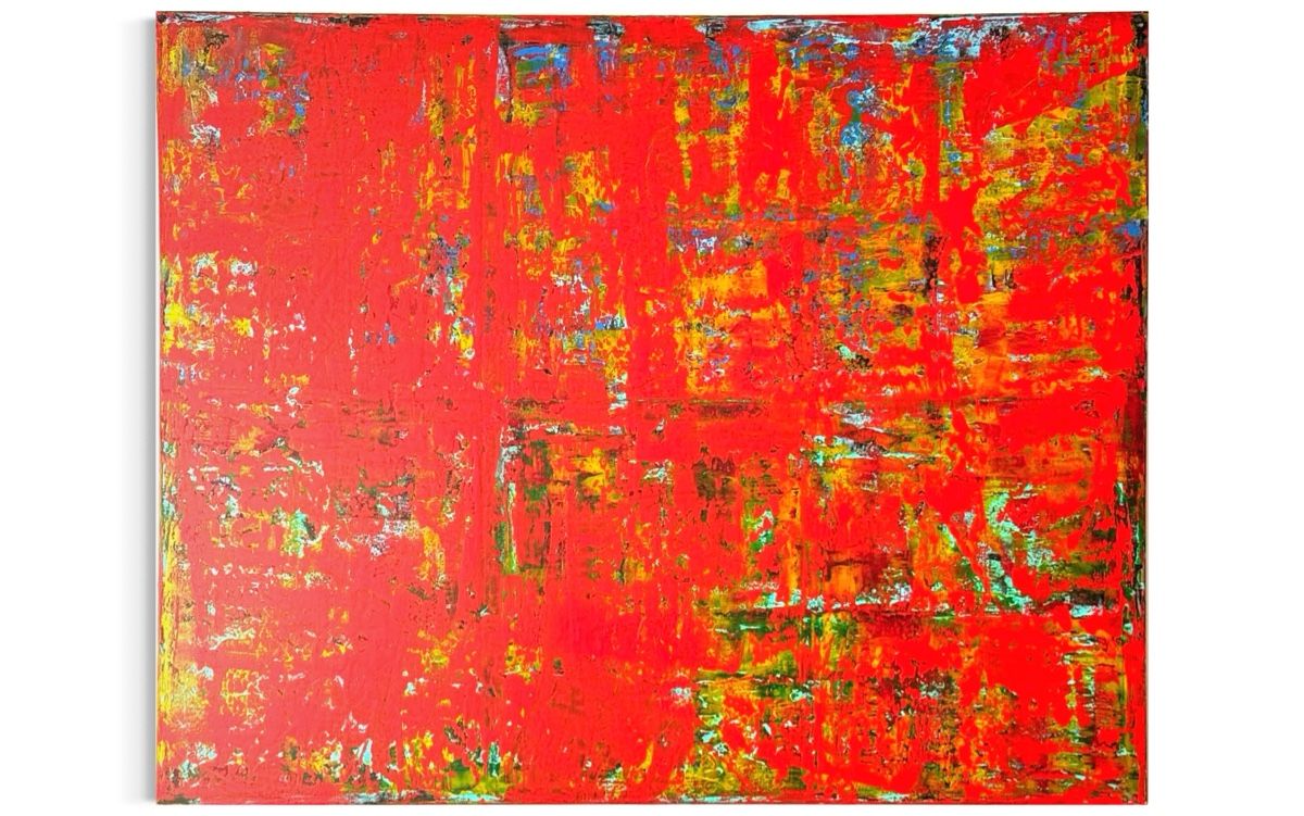 Dipinti: Rotes abstraktes Gemälde, moderne Kunst, 150 x 120 cm – Nuovo e nell'imballaggio originale da Berikon venduto da home-artsch 5