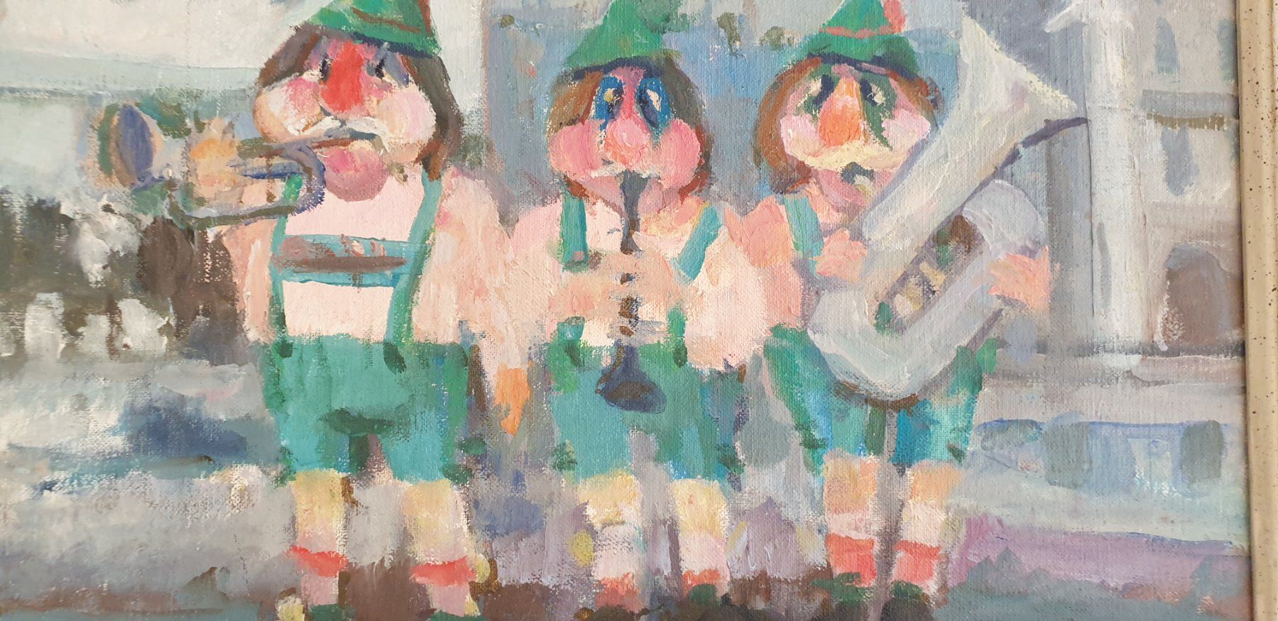 Gemälde: Gemälde Hugo Bachmann 'Guggämusig' – Gebraucht aus Emmen von magelan 1