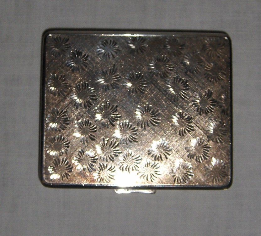 Lurrose Leere Puderdose Mit Spiegel – 2er Set, Silber, Praktisch Für Unterwegs