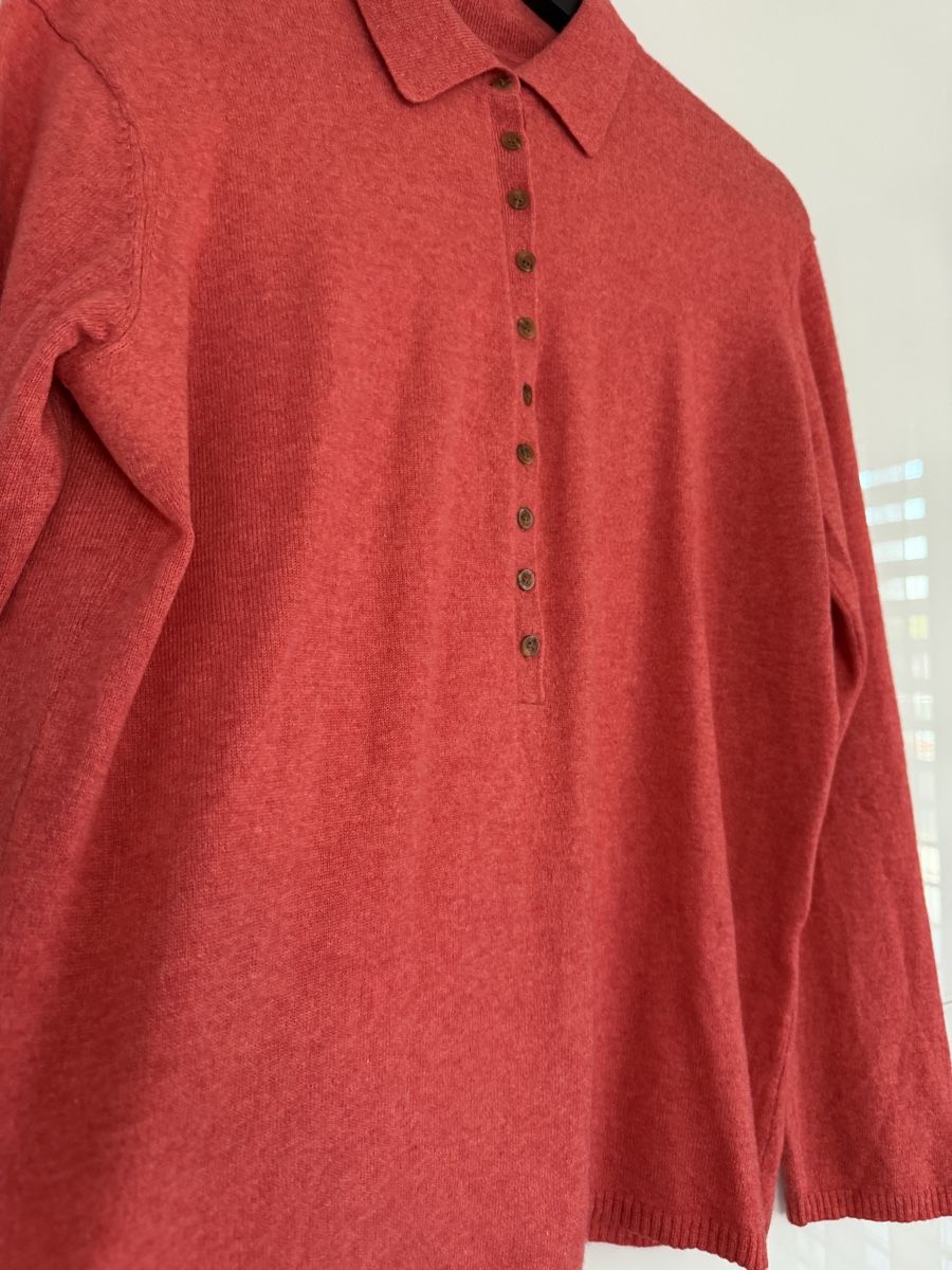 Maglioni & Felpe: 100% Kaschmirpullover/Polo in korallenrot  – Usato da Grenchen venduto da servet.t 2
