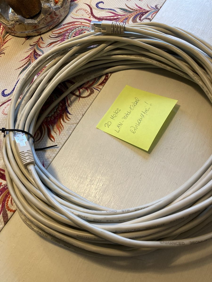 Kabel: Netzwerkkabel. Lan Patch Kabel 20m – Neu (gemäss Beschreibung) aus Uesslingen von manu-ela41 2