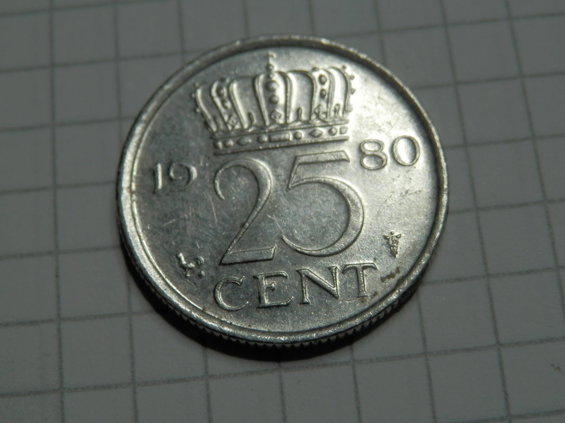 Tutti le monete: Niederlande 25 Cent, 1980 – Usato da Weiach venduto da weiach81 1