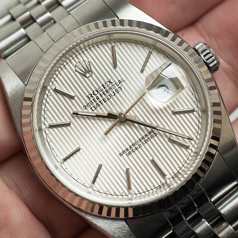 Montres: Rolex Datejust "Tapestry" ref. 16234, vendue en 2005 – D'occasion à Lausanne par inf_dft9 2