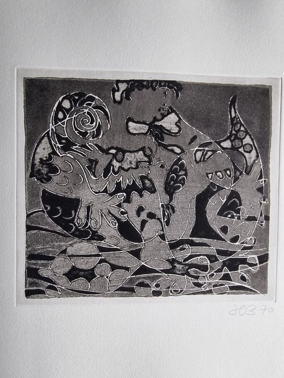 HEINRICH BINDER ORIGINAL RADIERUNG SIGNIERT DATIERT 1970 1